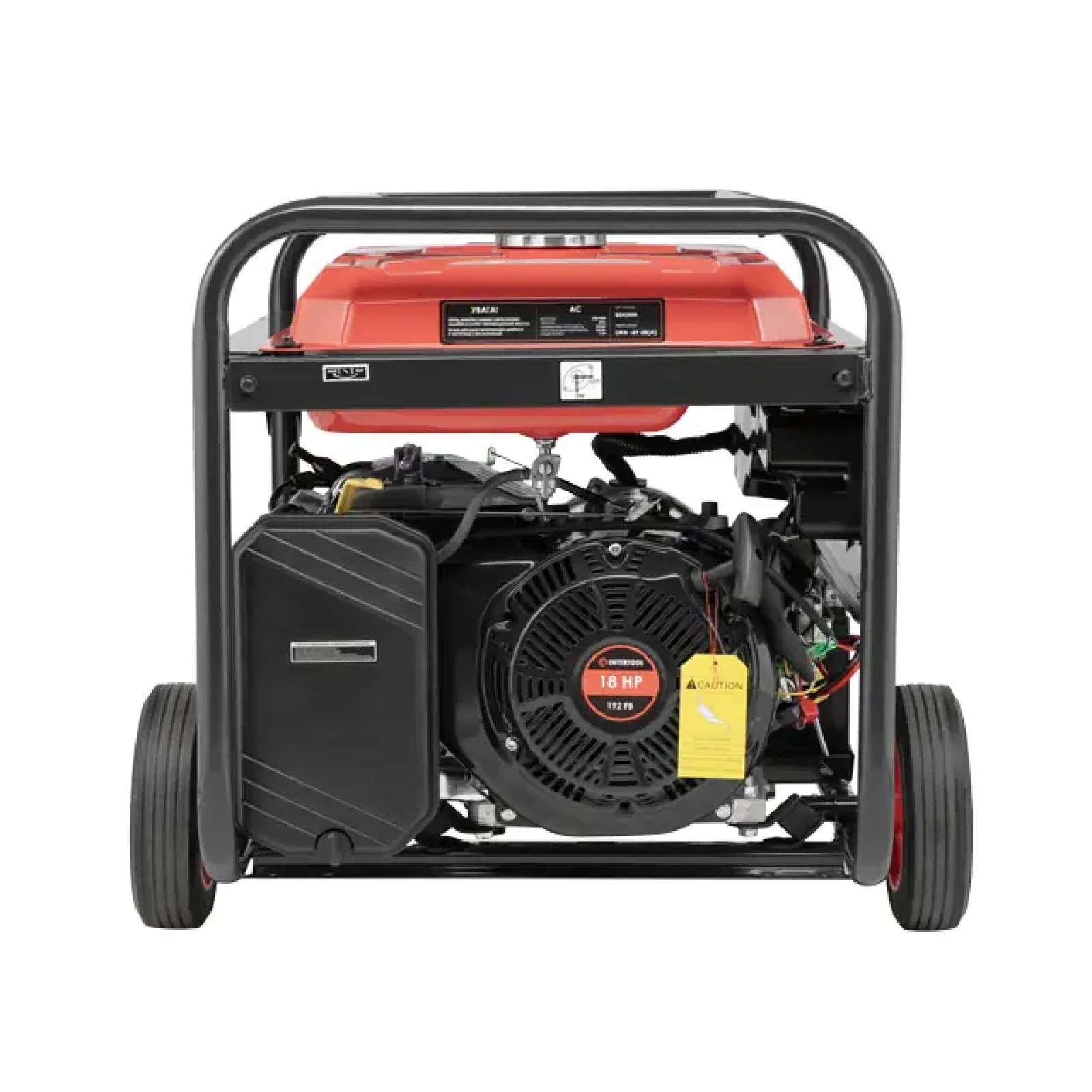 Генератор бензиновий INTERTOOL 8,0/8,5 кВт, 380/220 В, 25 л, електро/ручний старт (DT-1186) UA