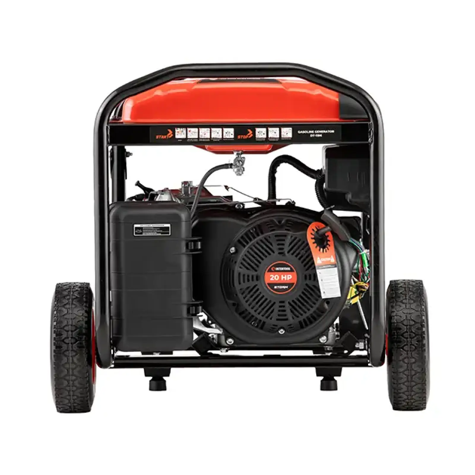 Генератор бензиновий 9/10 кВт, 400/230 В, DUAL POWER, бак 25 л, електро/ручний старт, мідна обмотка, STORM INTERTOOL (DT-1196) UA