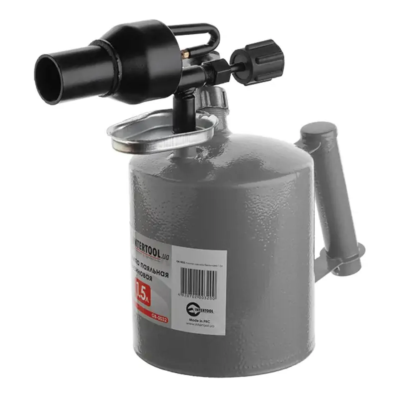 Лампа паяльна бензинова 1.5 л INTERTOOL (GB-0032) UA