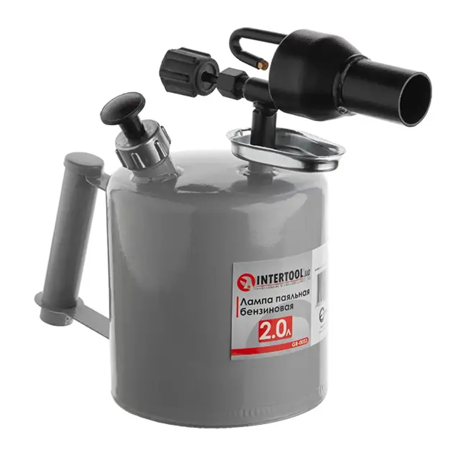 Лампа паяльна бензинова 2.0 л INTERTOOL (GB-0033) UA
