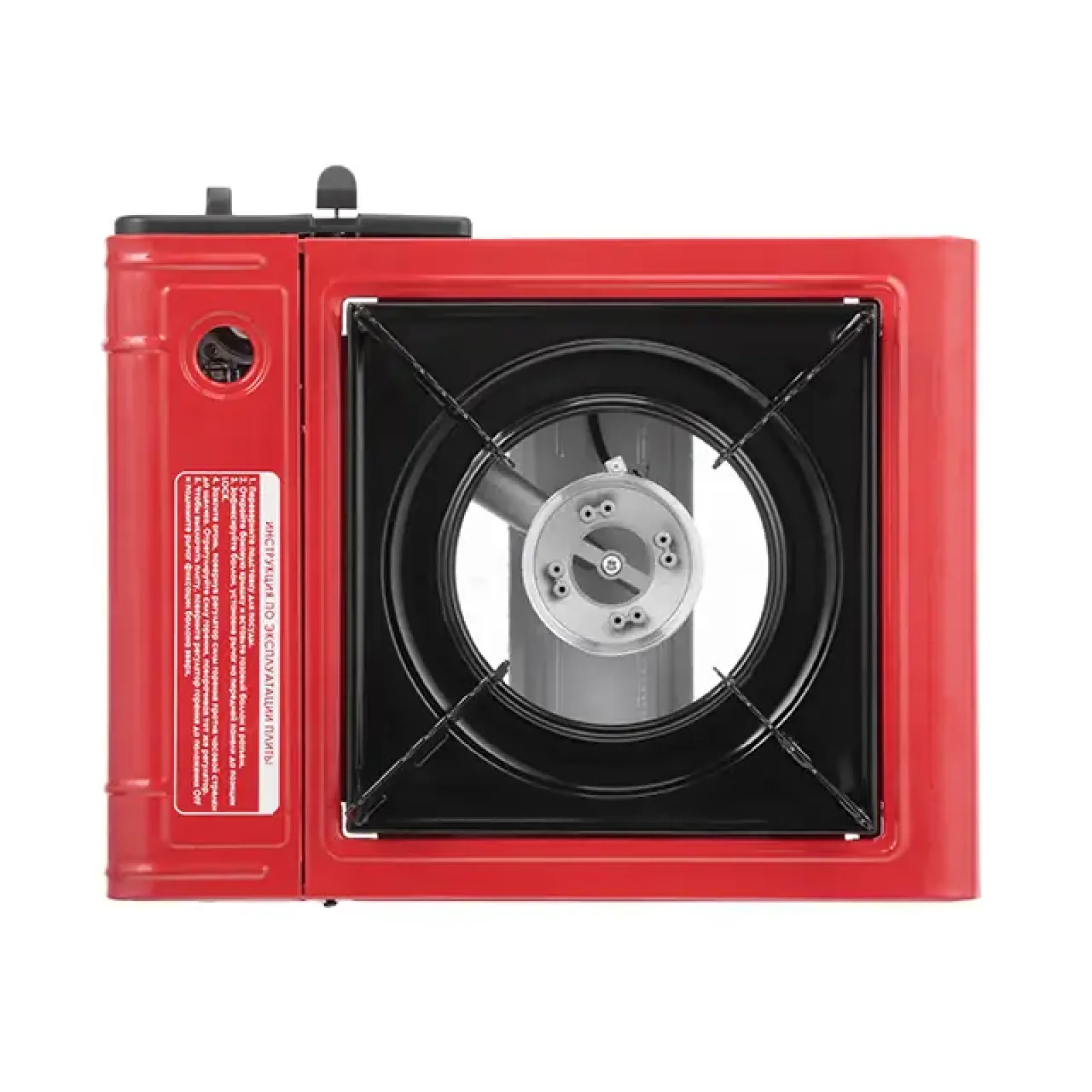 Плитка газова одноконфорочна, п'єзопідпалювання, під газові балони бутан і пропан-бутан INTERTOOL (GS-0001) UA