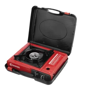 Плитка газова одноконфорочна, п'єзопідпалювання, під газові балони бутан і пропан-бутан INTERTOOL (GS-0001) UA