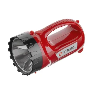 Ліхтар акумуляторний, 1 LED 5 Вт + 15 SMD INTERTOOL (LB-0101) UA