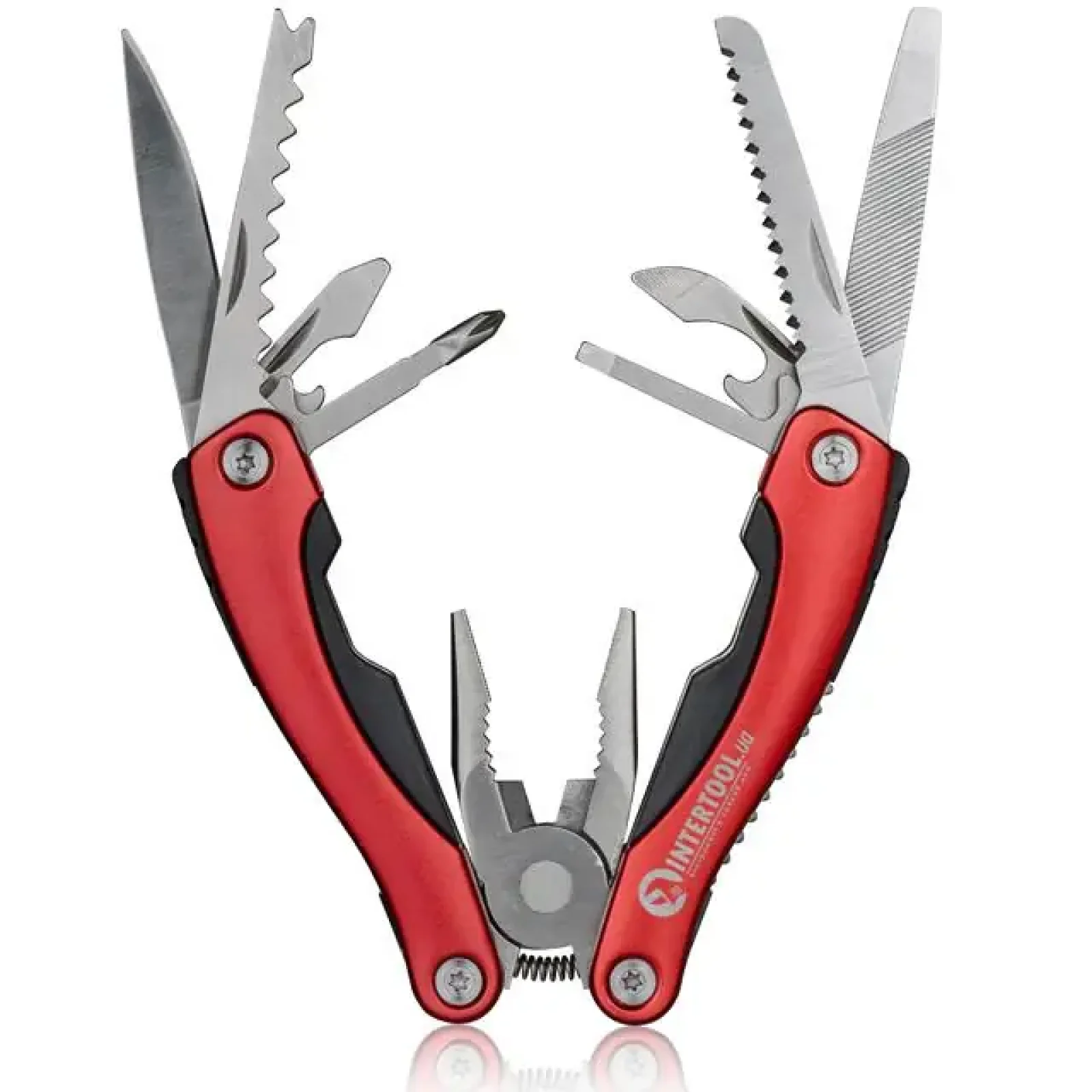 Мультиінструмент, 160 мм, 12 в 1, чохол INTERTOOL (HT-0541) UA