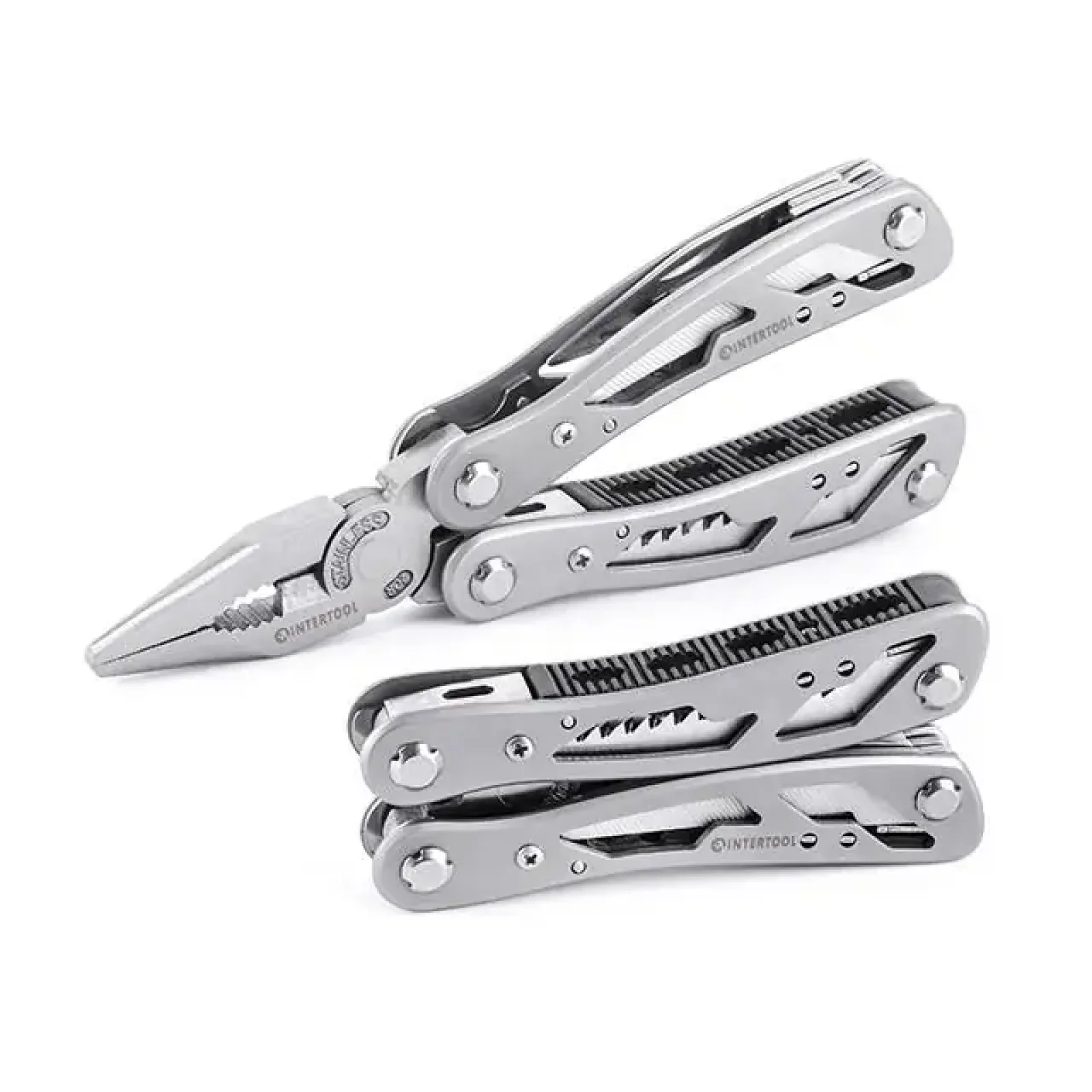 Мультиінструмент, 165 мм, 12 в 1, чохол INTERTOOL (HT-0540) UA