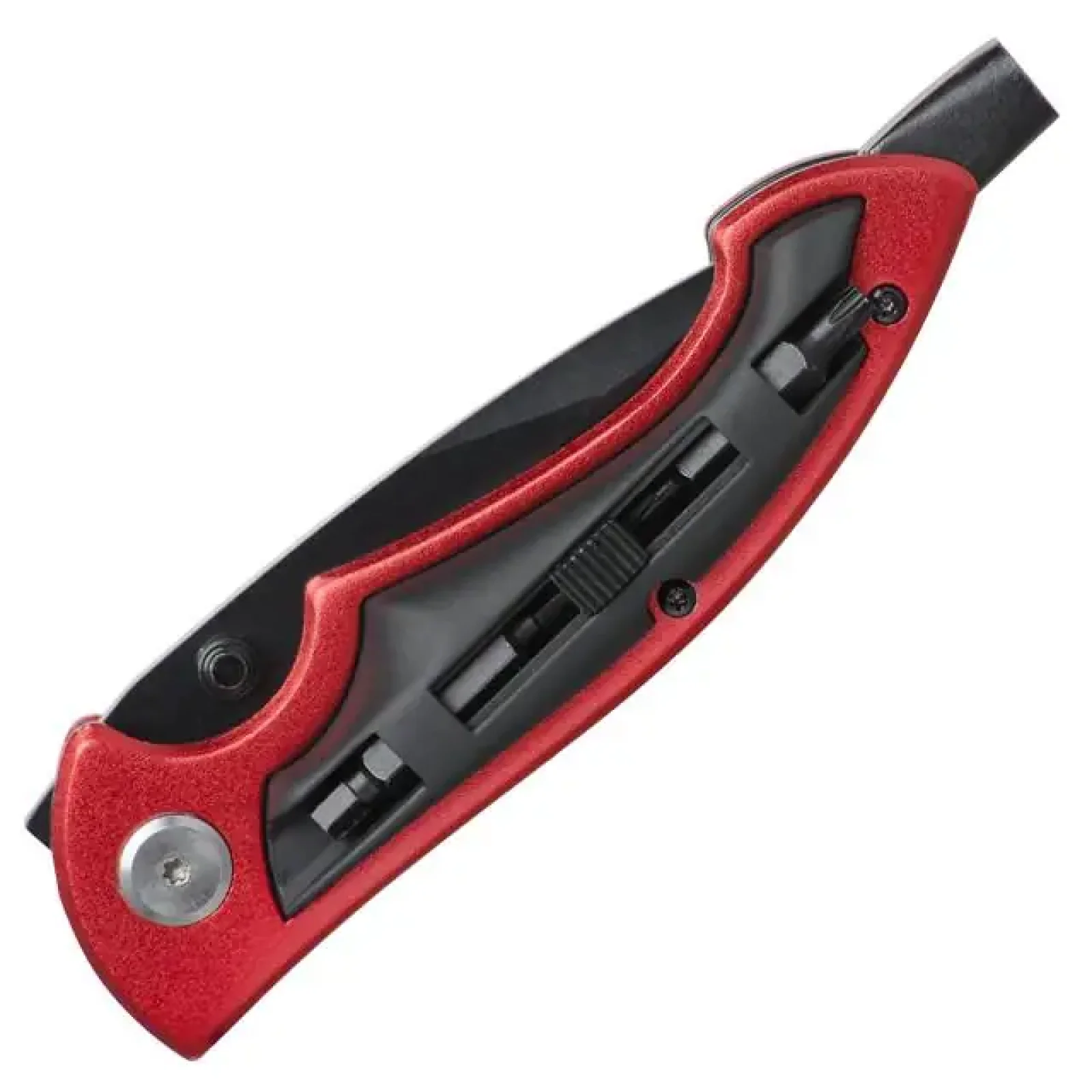 Ніж складаний, 206 мм, ручка алюміній + пластик, 4 викруткові насадки INTERTOOL (HT-0592) UA