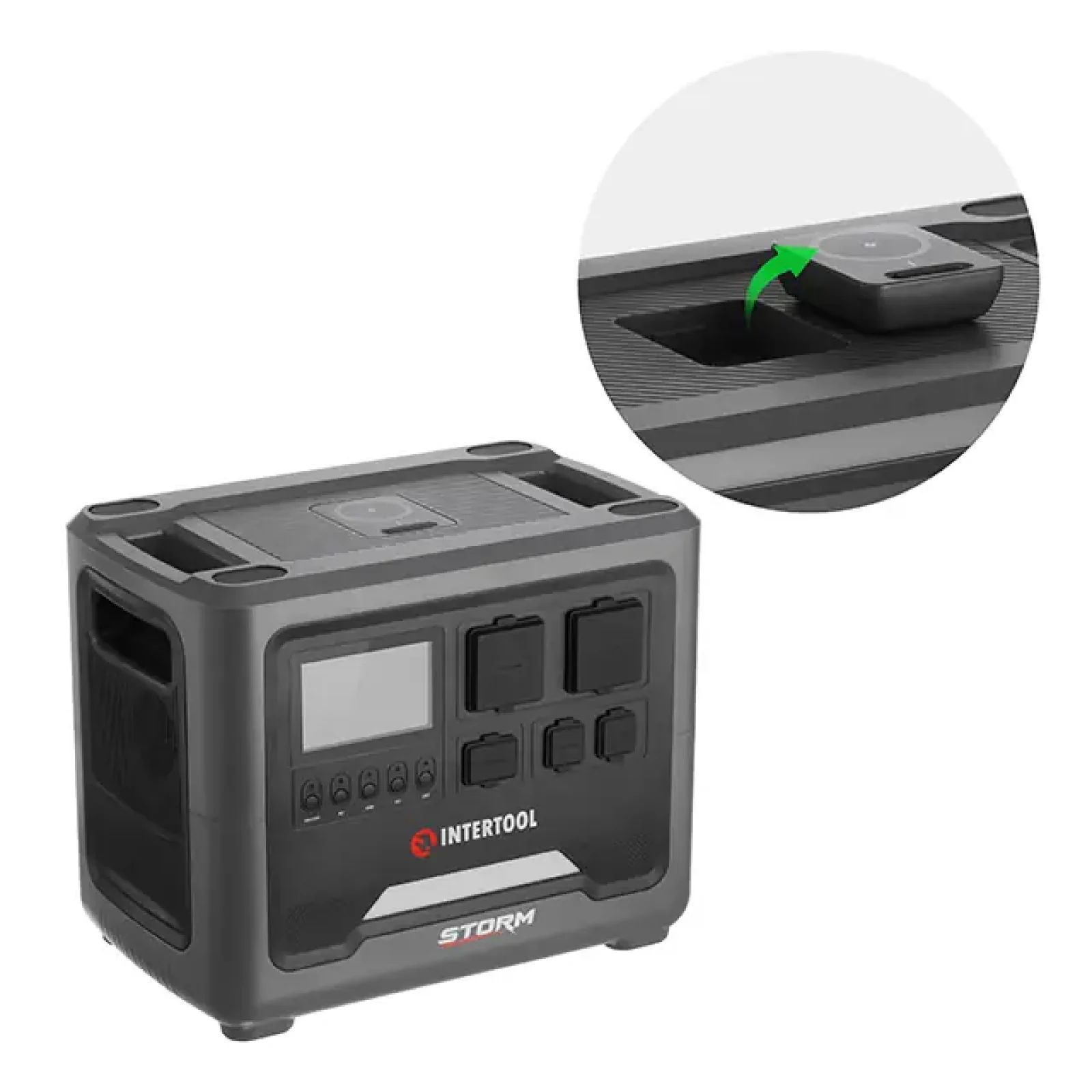 Станція зарядна INTERTOOL 1,8 кВт, 1024 Втг, LiFePO4 (WT-7011) UA