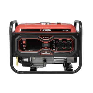 Генератор бензиновий/газовий INTERTOOL 2.8/3 кВт, 220 В, 15 л., ручний старт (DT-1133) UA
