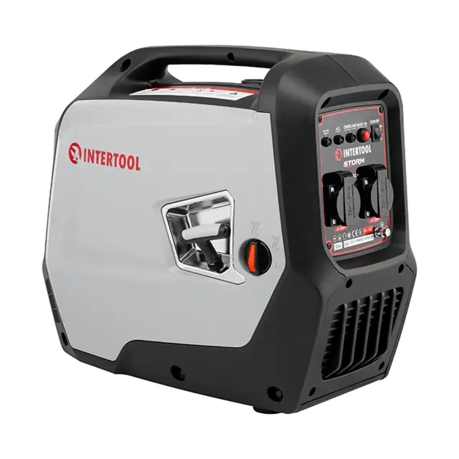 Генератор бензиновий інверторний 1,8/2,0 кВт, 230 В, бак 4 л, ручний старт, мідна обмотка, STORM INTERTOOL (DT-1320) UA