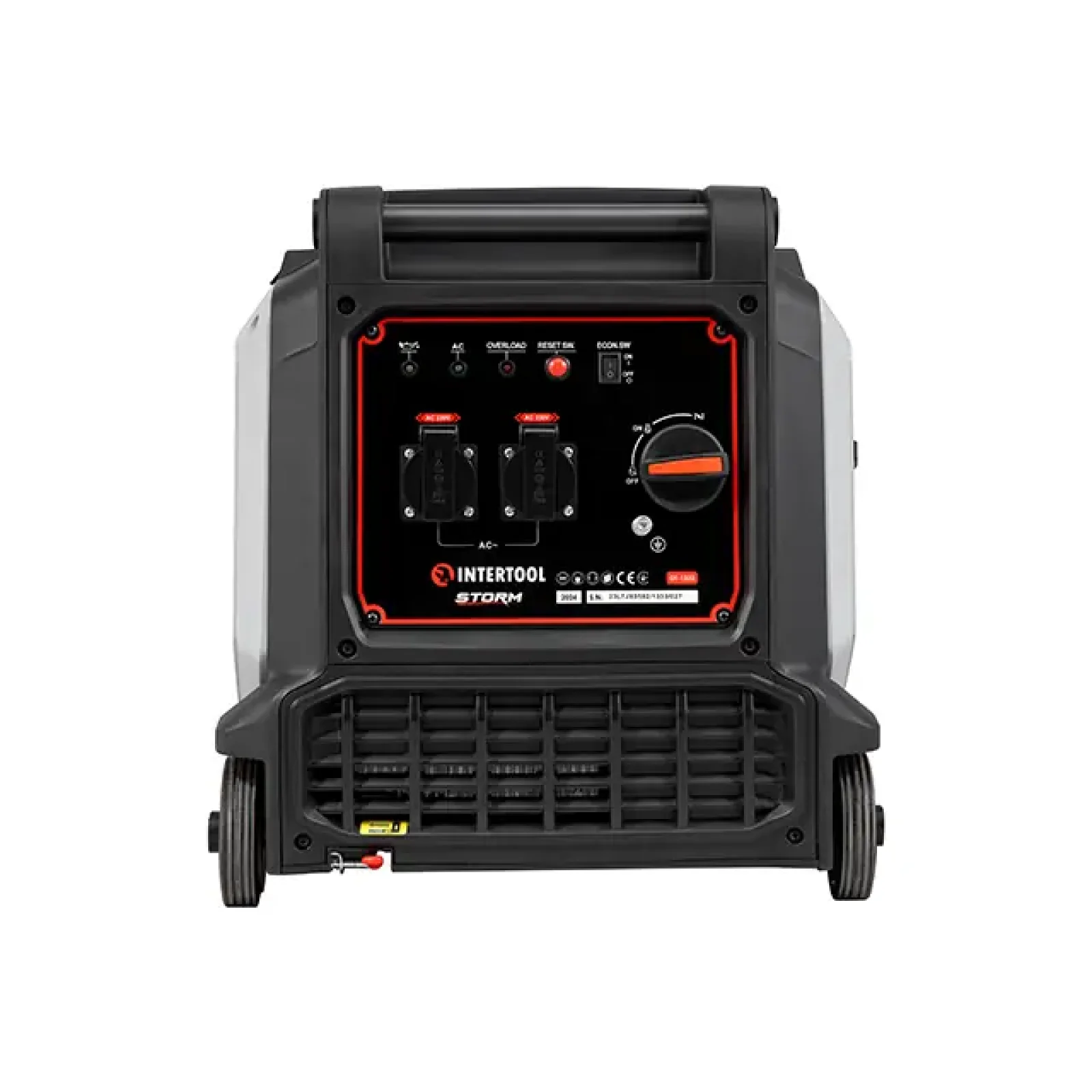 Генератор бензиновий інверторний 3,0/3,3 кВт, 230 В, бак 11 л, ручний старт, мідна обмотка, STORM INTERTOOL (DT-1333) UA