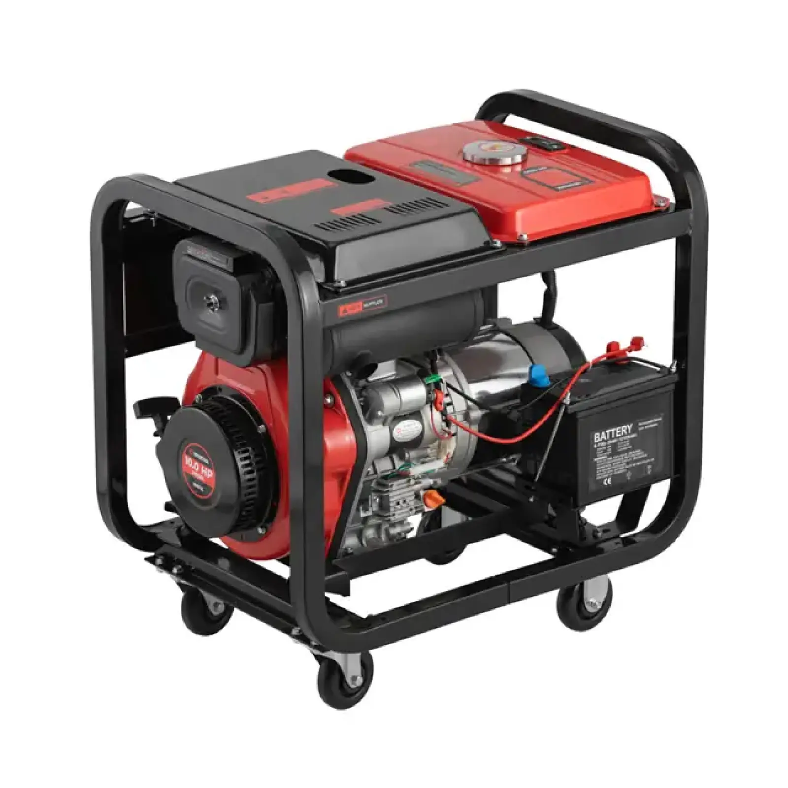 Генератор дизельний 5,0/5,5 кВт, 220 В, 12,5 л, електро/ручний старт, мідна обмотка, STORM INTERTOOL (DT-1250) UA