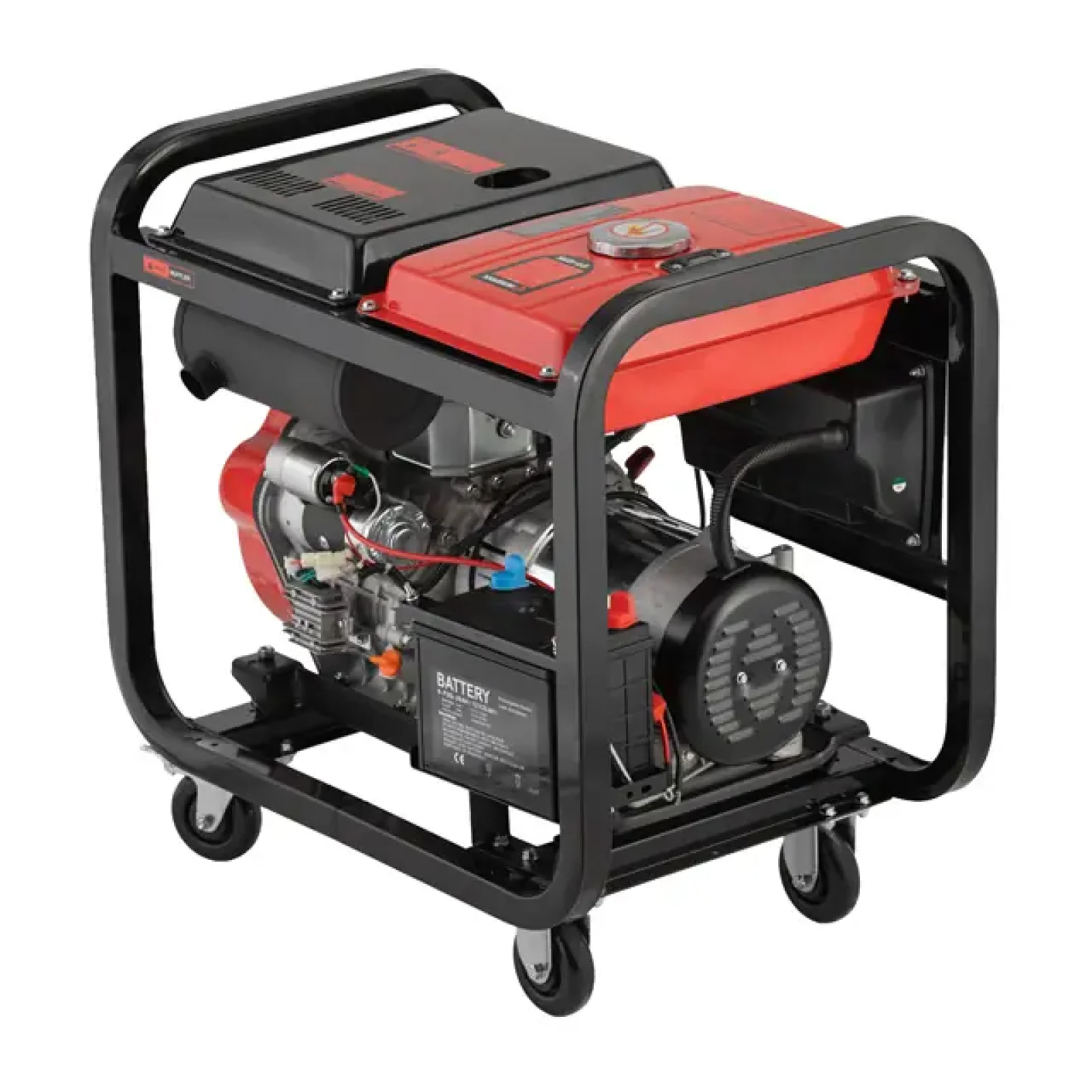 Генератор дизельний 7,0/7,5 кВт, 220 В, 12,5 л, електро/ручний старт, мідна обмотка, STORM INTERTOOL (DT-1275) UA