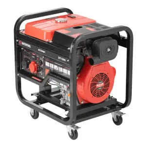 Генератор дизельний 8,0/9,0 кВт, 400/230 В, DUAL POWER, бак 25 л, електро/ручний старт, мідна обмотка, STORM INTERTOOL (DT-1290) UA