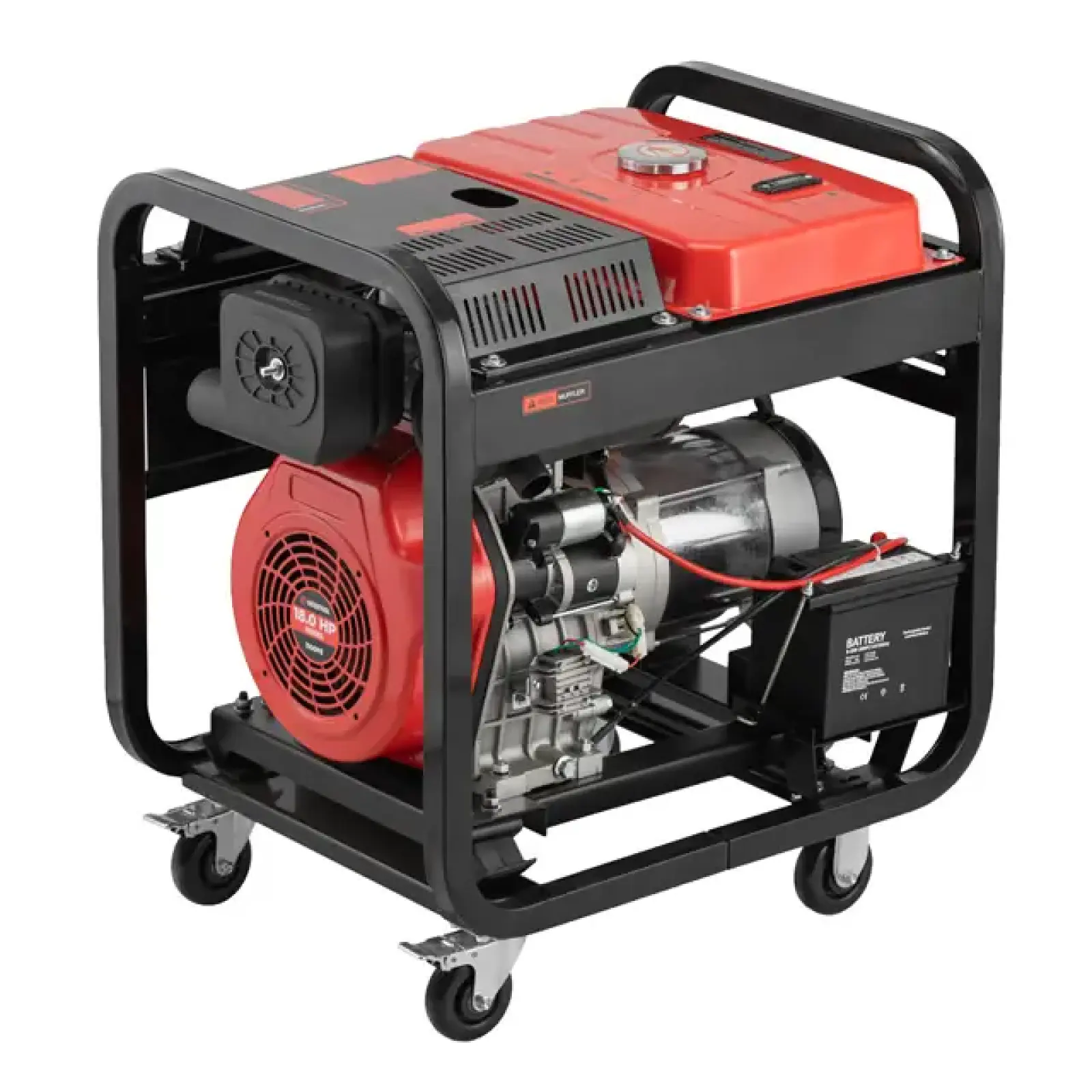 Генератор дизельний 8,0/9,0 кВт, 400/230 В, DUAL POWER, бак 25 л, електро/ручний старт, мідна обмотка, STORM INTERTOOL (DT-1290) UA