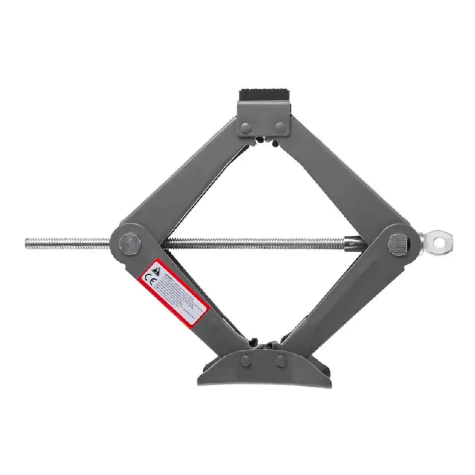 Домкрат механічний ромбоподібний, 1,5 т, з тріскачкою, гумовий упор, 90-370 мм INTERTOOL (GT0183) UA