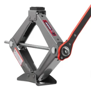 Домкрат механічний ромбоподібний, 1,5 т, з тріскачкою, гумовий упор, 90-370 мм INTERTOOL (GT0183) UA