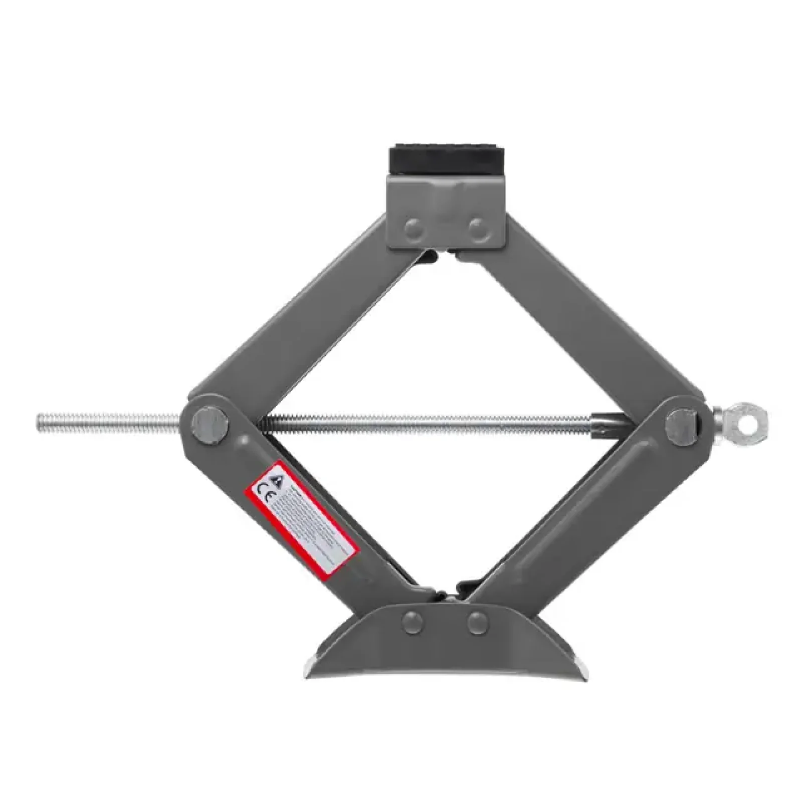 Домкрат механічний ромбоподібний, 2 т, з тріскачкою, гумовий упор, 110-400 мм INTERTOOL (GT0185) UA