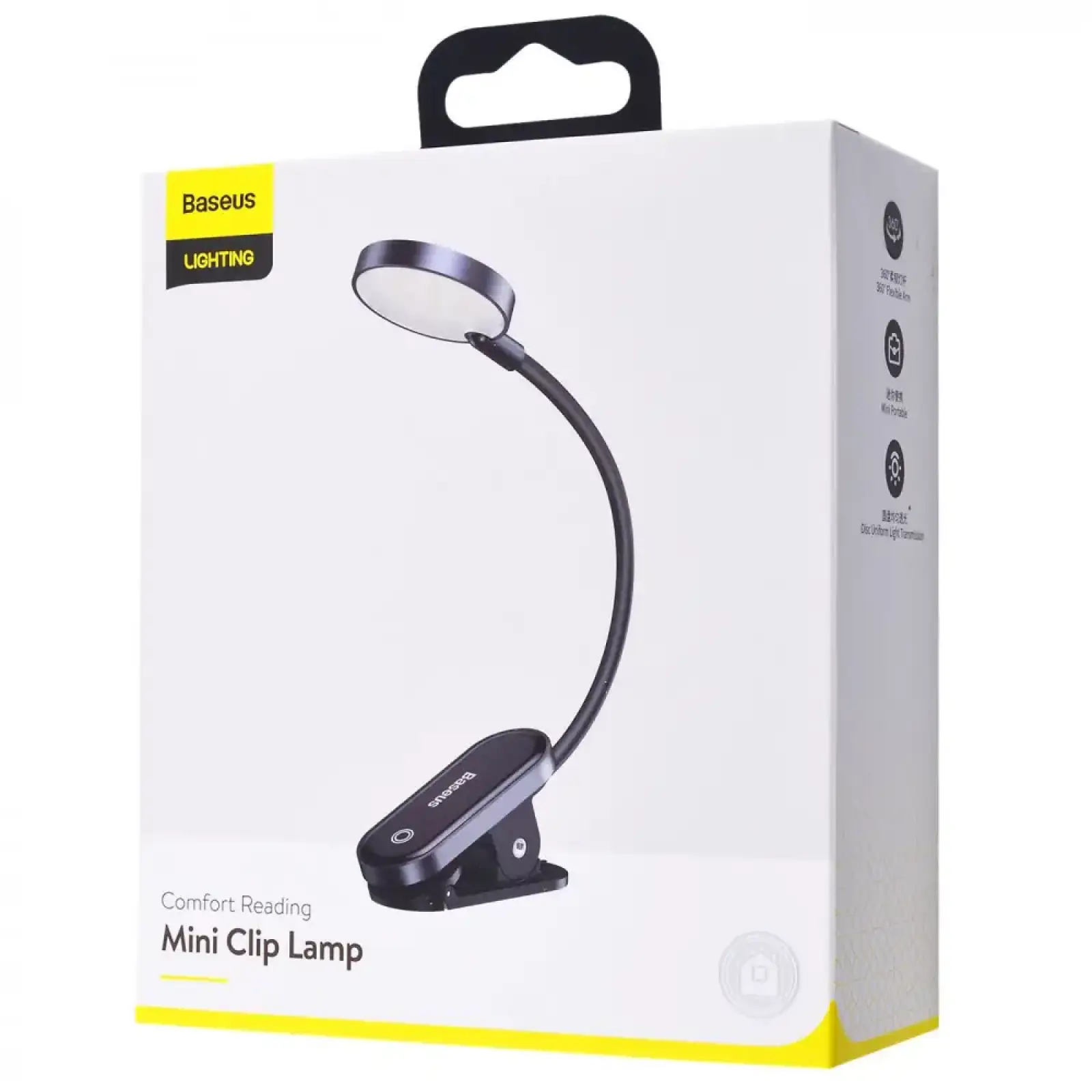 Лампа LED Baseus Comfort Reading Mini Clip Dark Gray