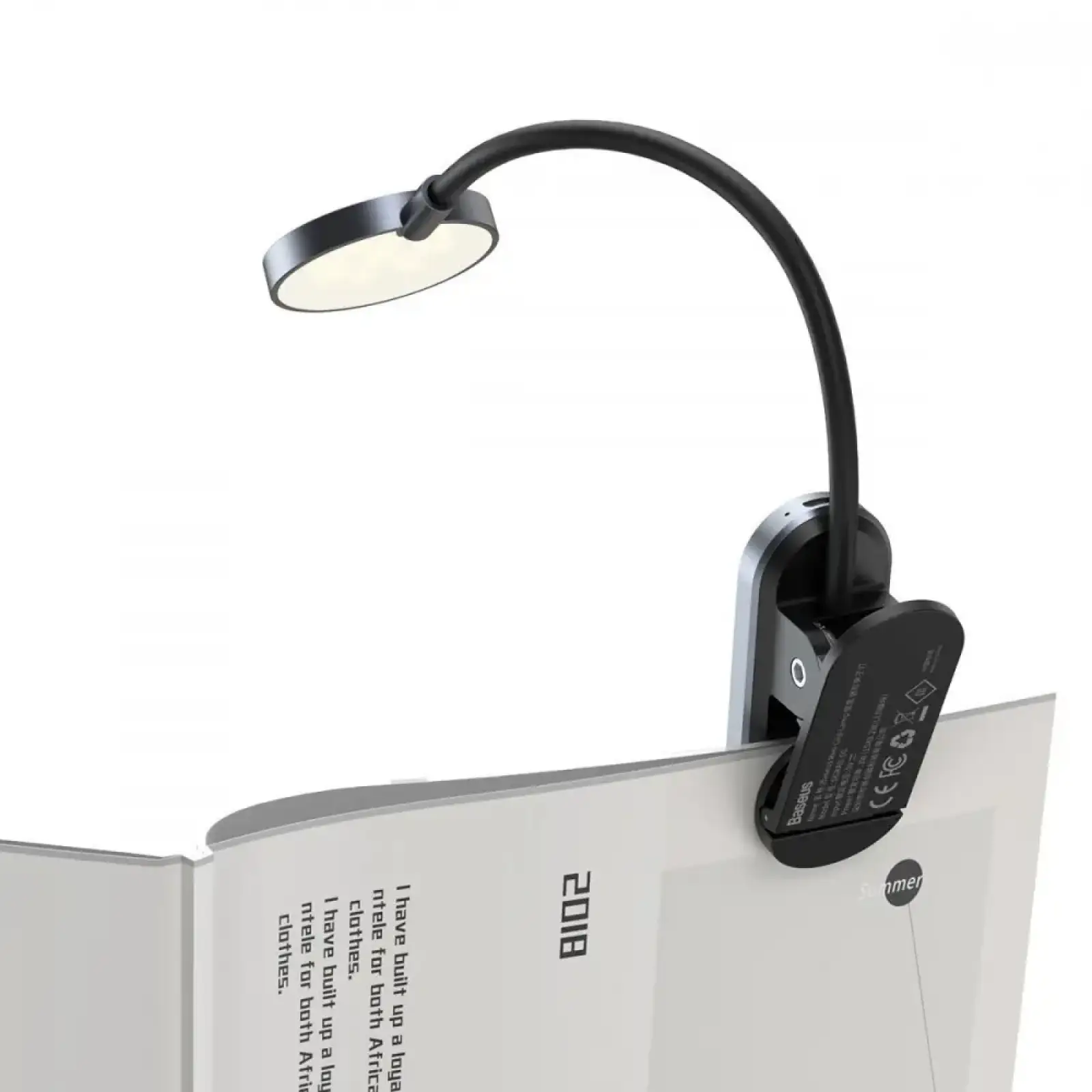 Лампа LED Baseus Comfort Reading Mini Clip Dark Gray
