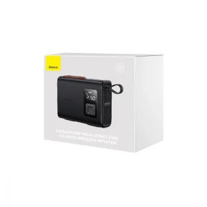 Автомобільний насос Baseus Mega EnergyPump Series Dual Cylinder Wireless Black, CRNL060001