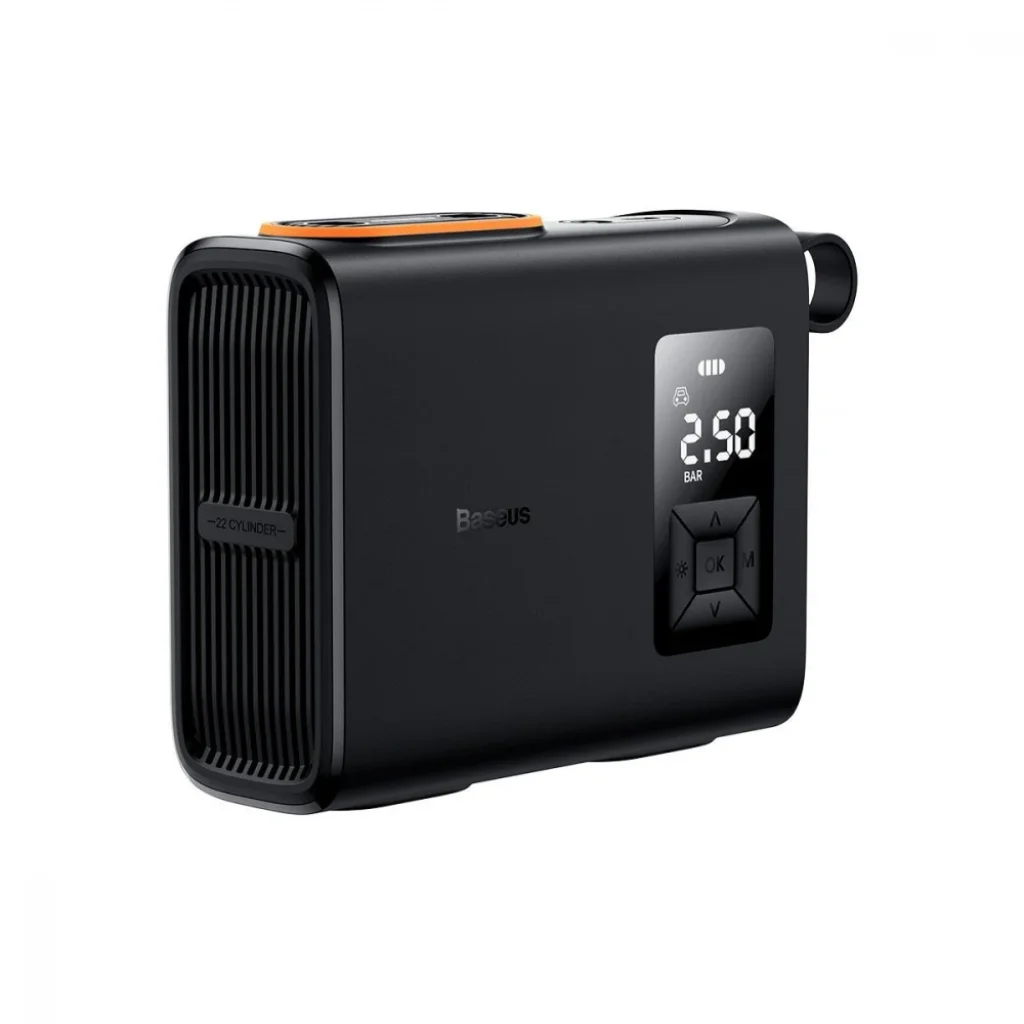 Автомобільний насос Baseus Mega EnergyPump Series Dual Cylinder Wireless Black, CRNL060001