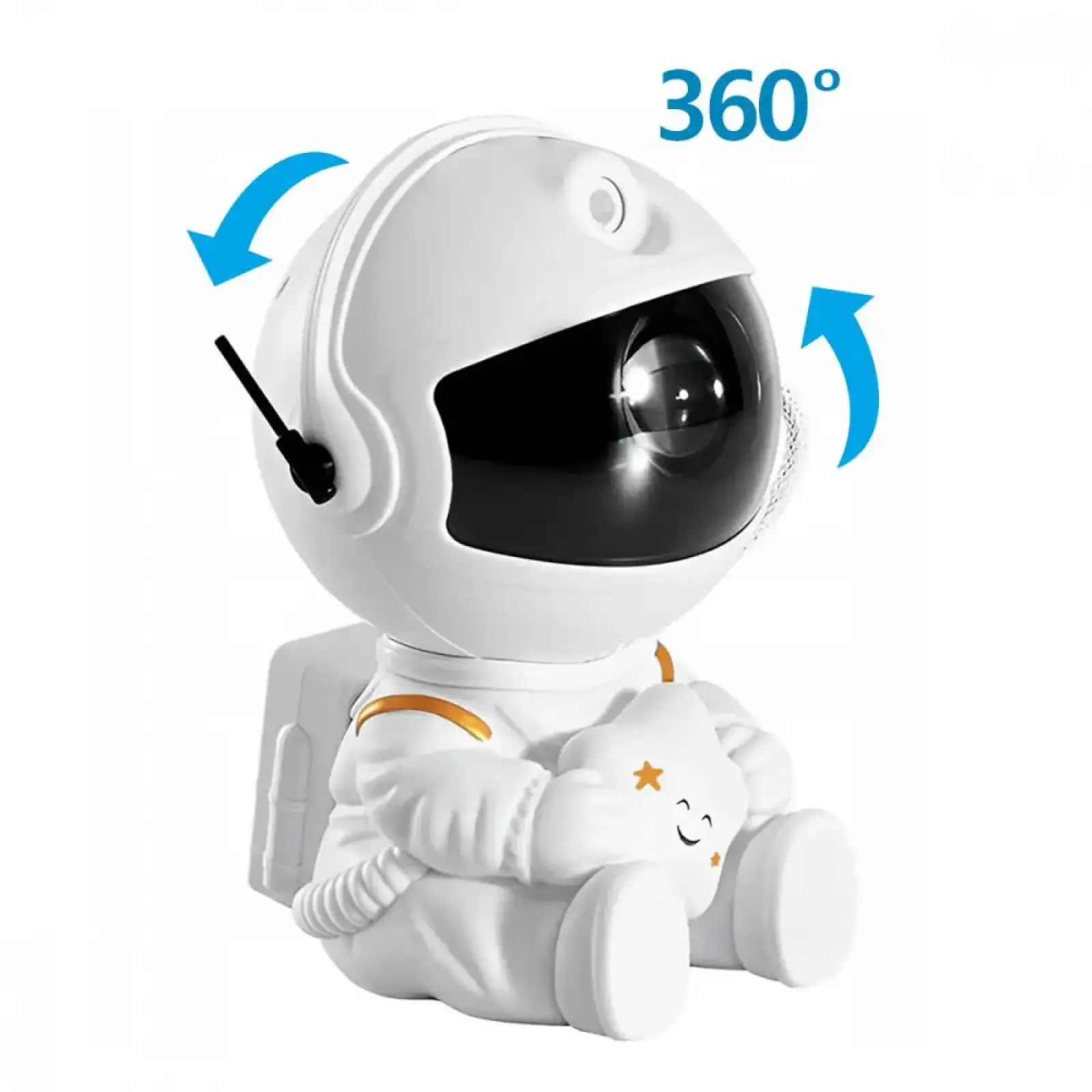 Лазерный ночник-проектор звездного неба Astronaut Star Black