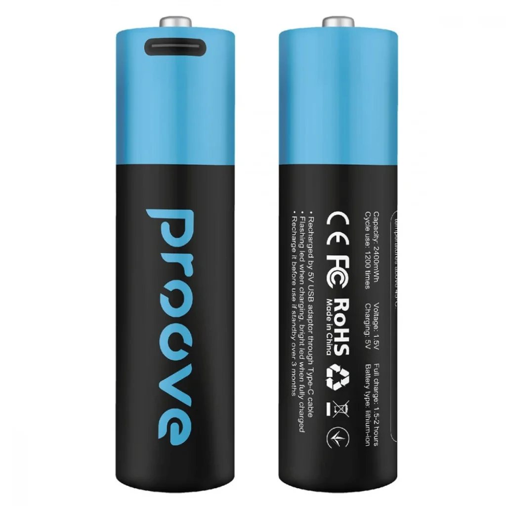 Акумуляторні батарейки Proove Compact Energy AA 2 pcs Black, RBCE24010008