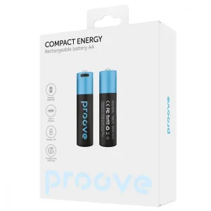 Акумуляторні батарейки Proove Compact Energy AA 2 pcs Black, RBCE24010008