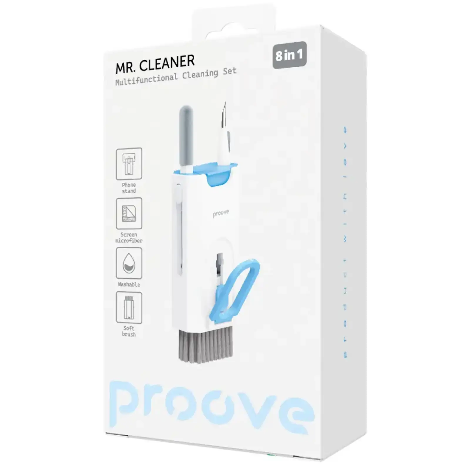 Многофункциональный набор для чистки Proove Mr. Cleaner 8in1 White