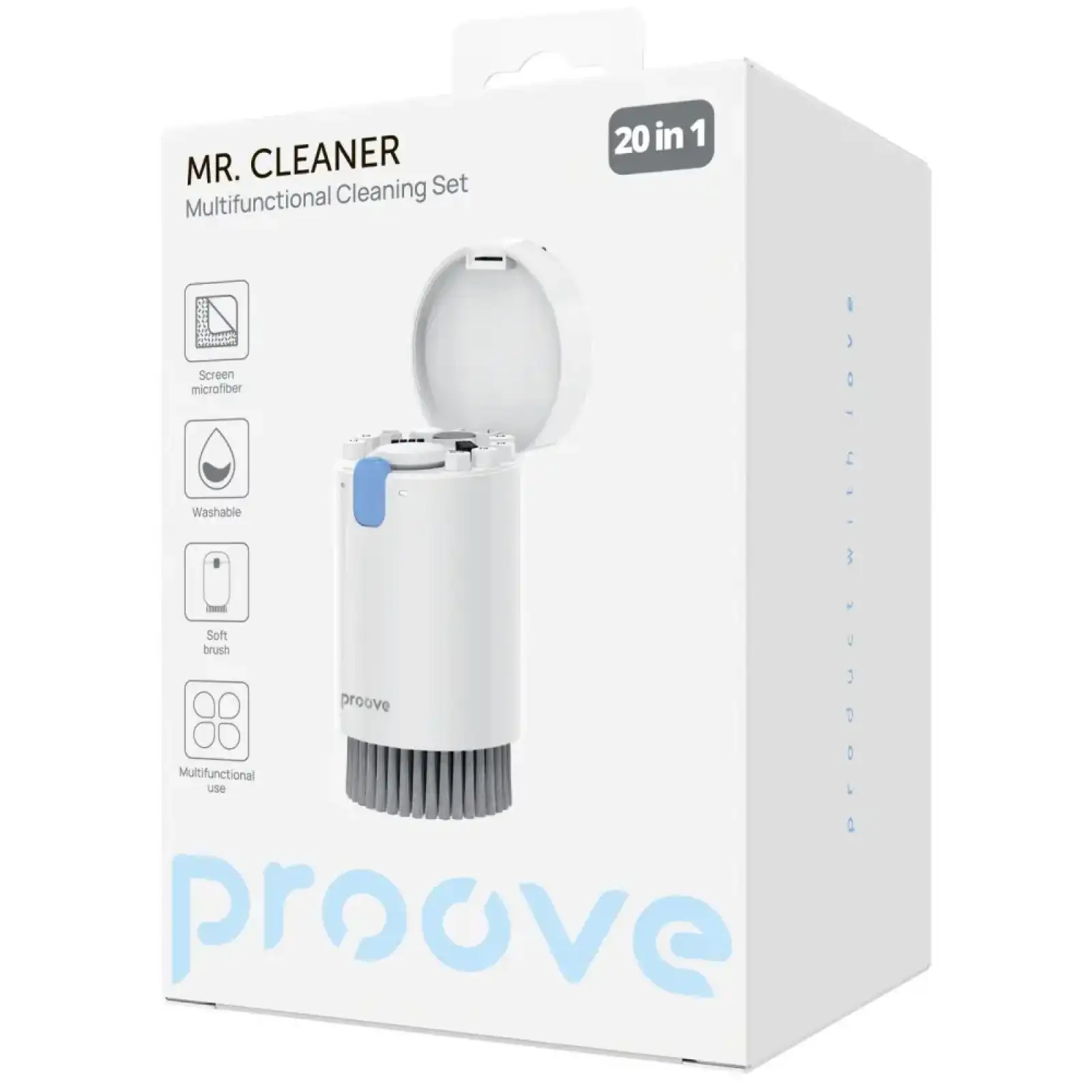 Многофункциональный набор для чистки Proove Mr. Cleaner 20in1 White