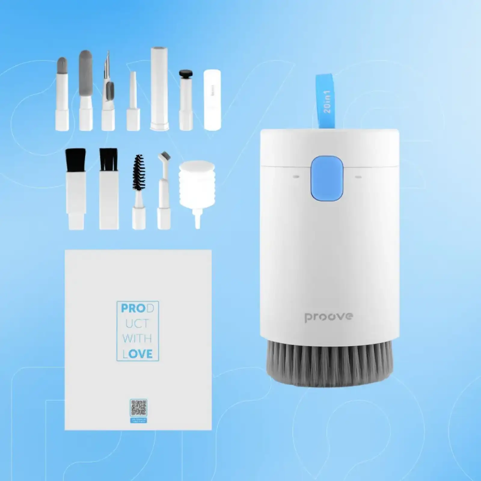 Многофункциональный набор для чистки Proove Mr. Cleaner 20in1 White