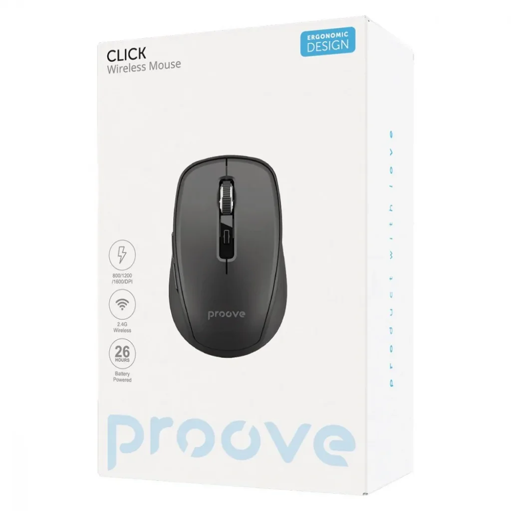 Бездротова миша Proove Click Black, WMCL00000001