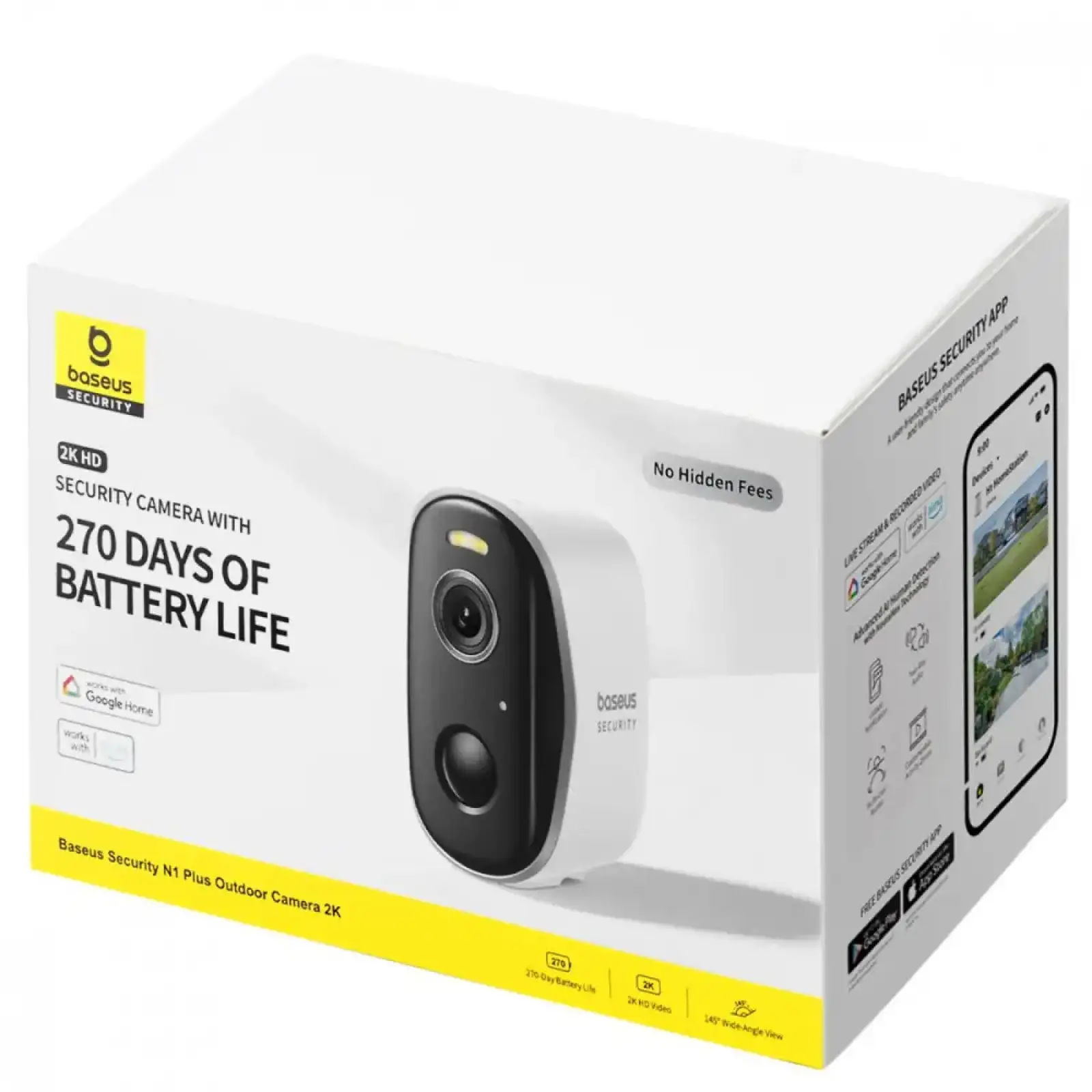 Камера Baseus Security N1 Plus Outdoor 2К White