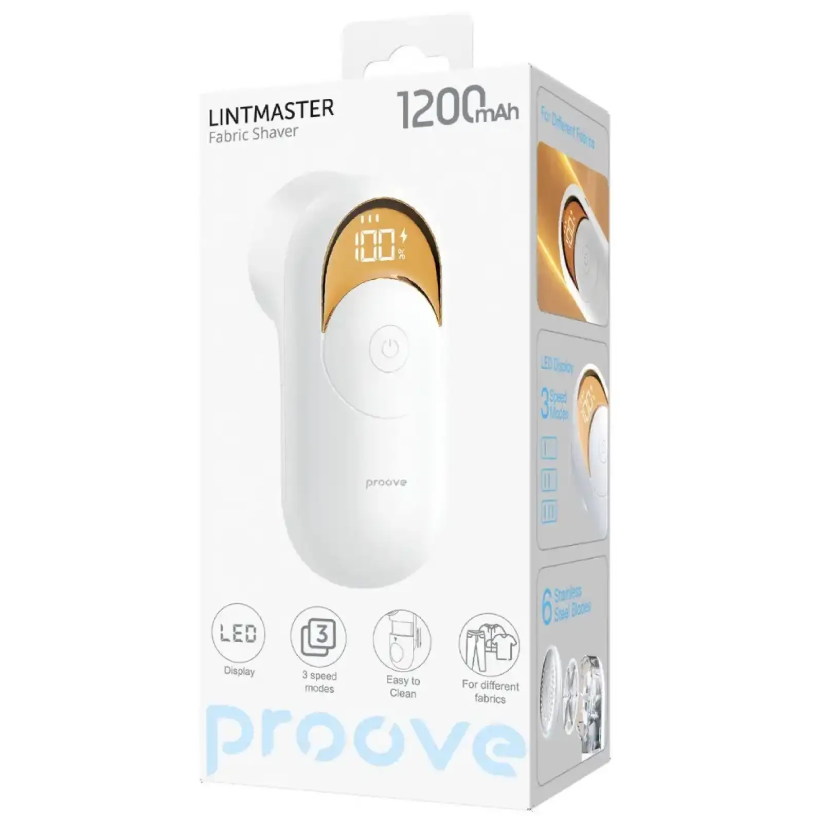 Триммер для ткани Proove LintMaster White