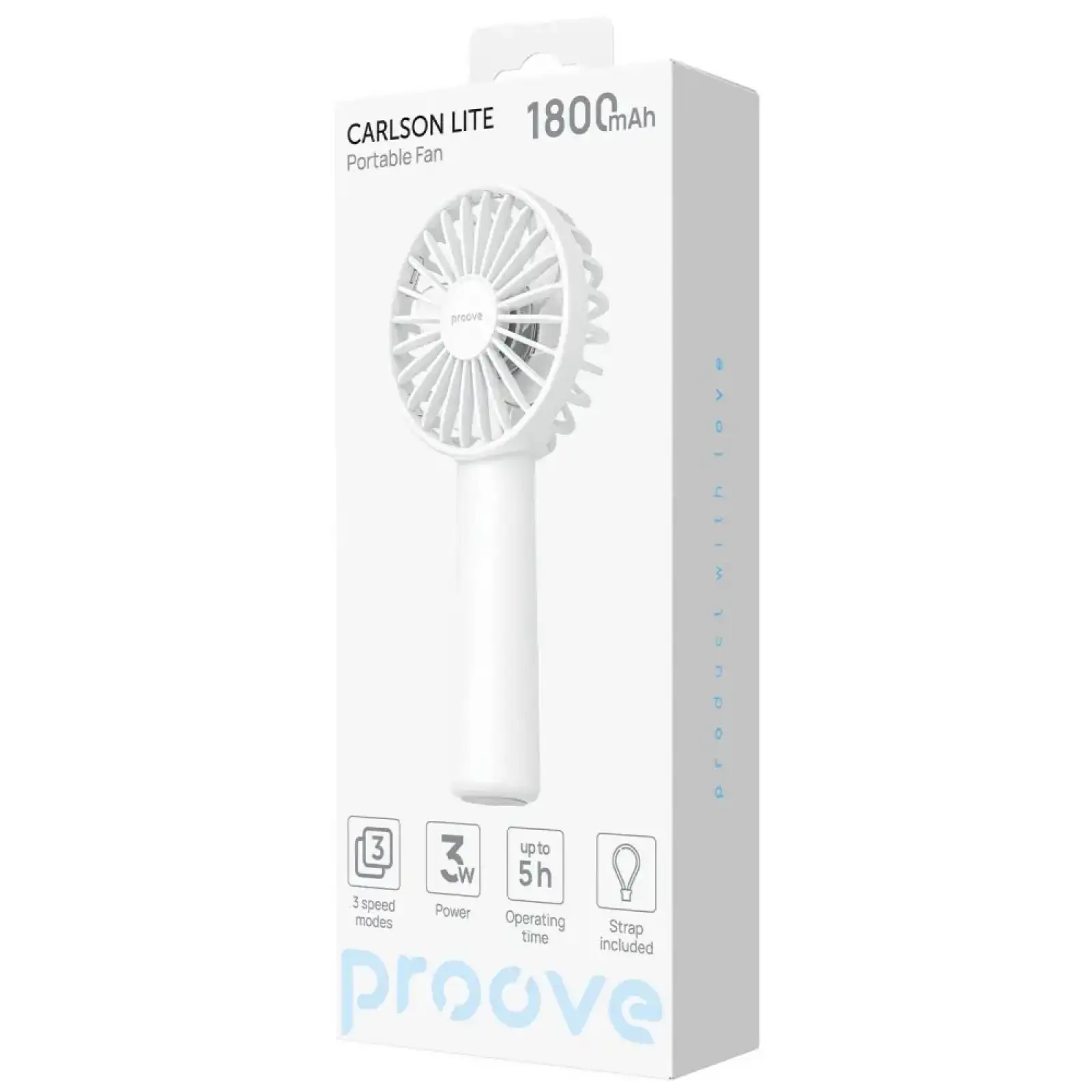 Портативный вентилятор Proove Carlson Lite White
