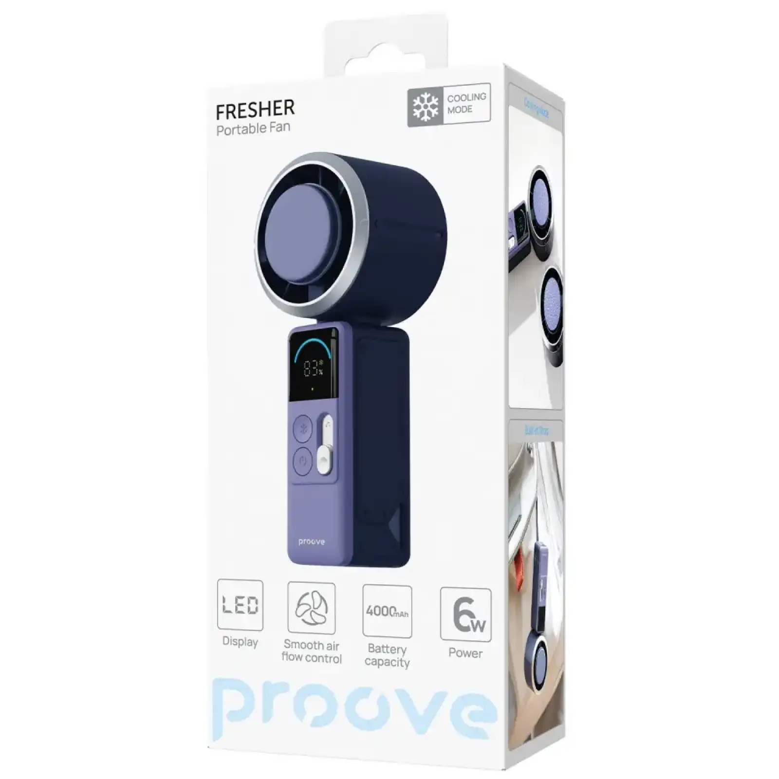 Портативный вентилятор Proove Fresher Blue