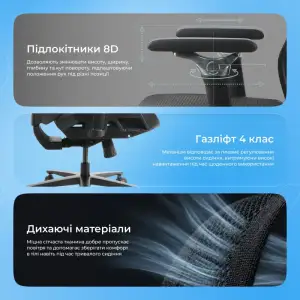 Эргономичное кресло Proove Founder Black