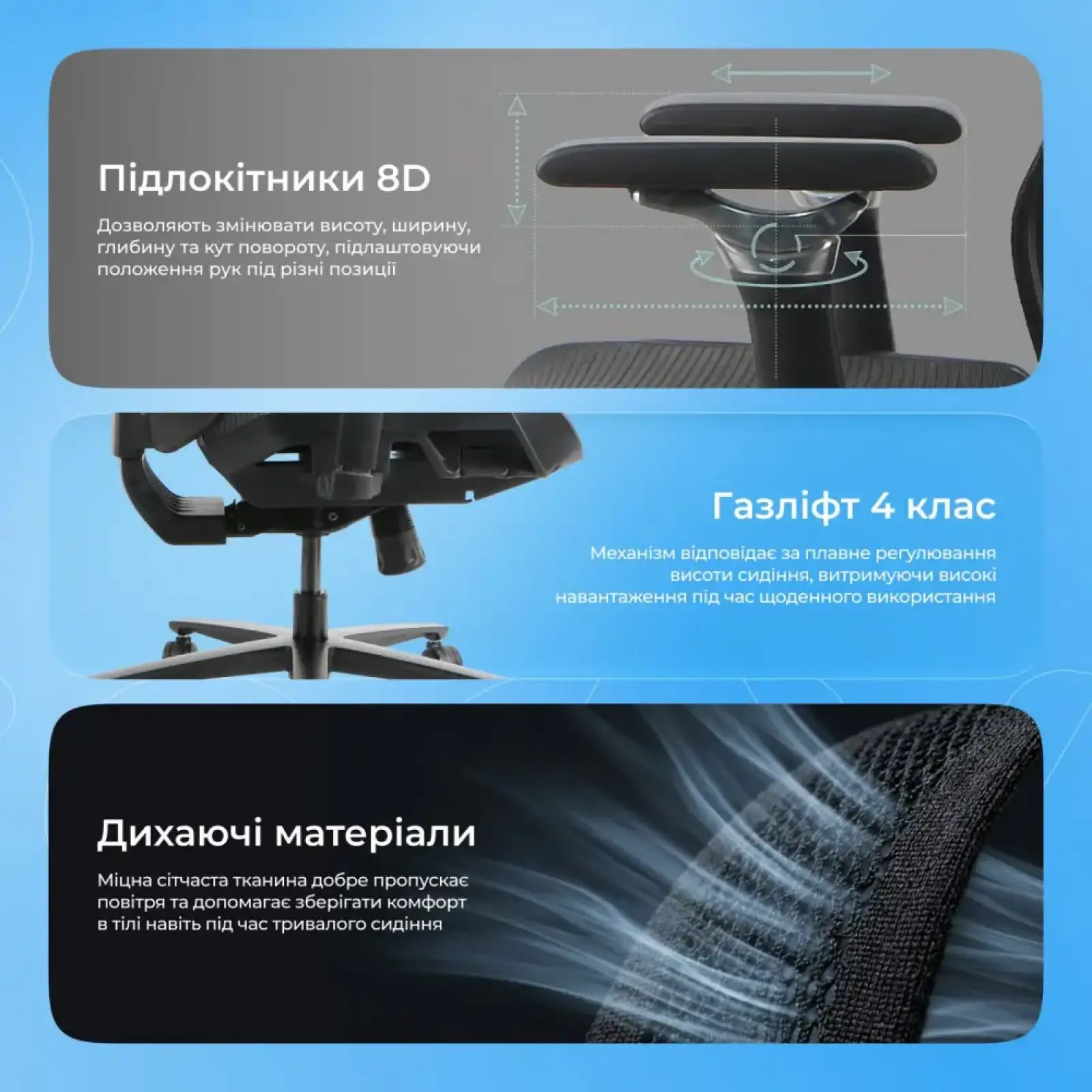 Эргономичное кресло Proove Founder Gray