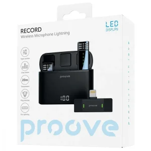Беспроводной петличный микрофон Proove Record Lightning Black (PMRC00010102)