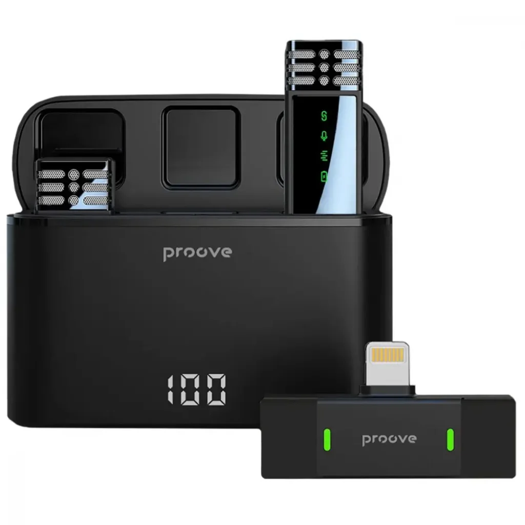 Беспроводной петличный микрофон Proove Record Lightning Black (PMRC00010102)