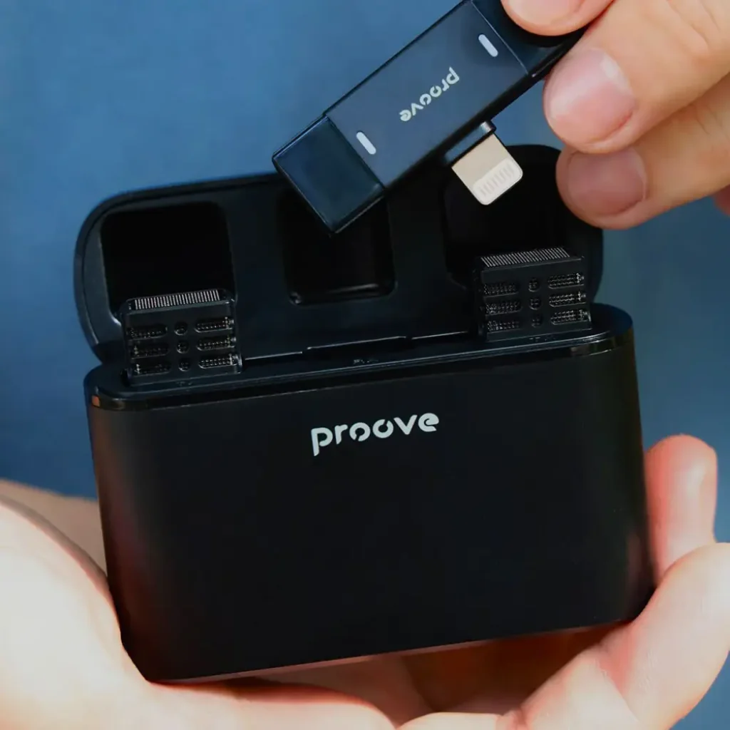 Беспроводной петличный микрофон Proove Record Lightning Black (PMRC00010102)