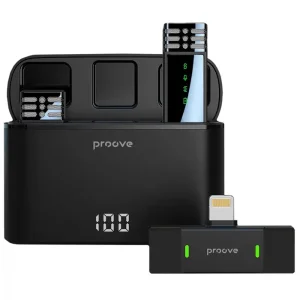 Беспроводной петличный микрофон Proove Record Lightning Black (PMRC00010102)