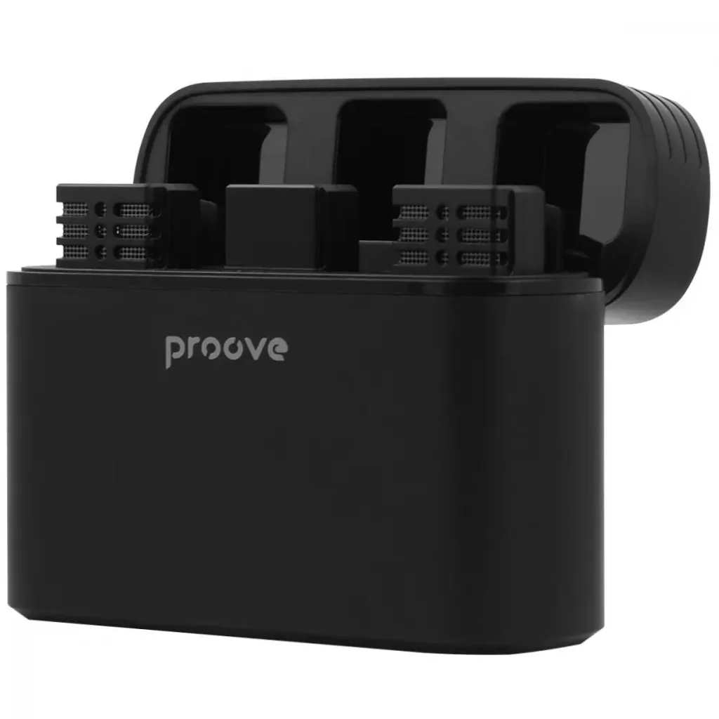 Беспроводной петличный микрофон Proove Record Type-C Black (PMRC00010202)