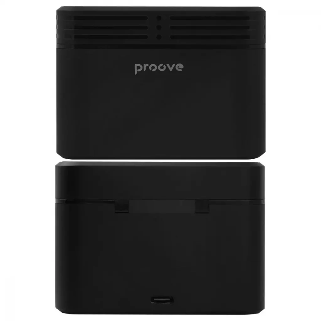 Беспроводной петличный микрофон Proove Record Type-C Black (PMRC00010202)