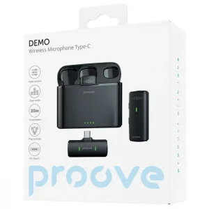 Беспроводной петличный микрофон Proove Demo Type-C Black (PMDM00010202)