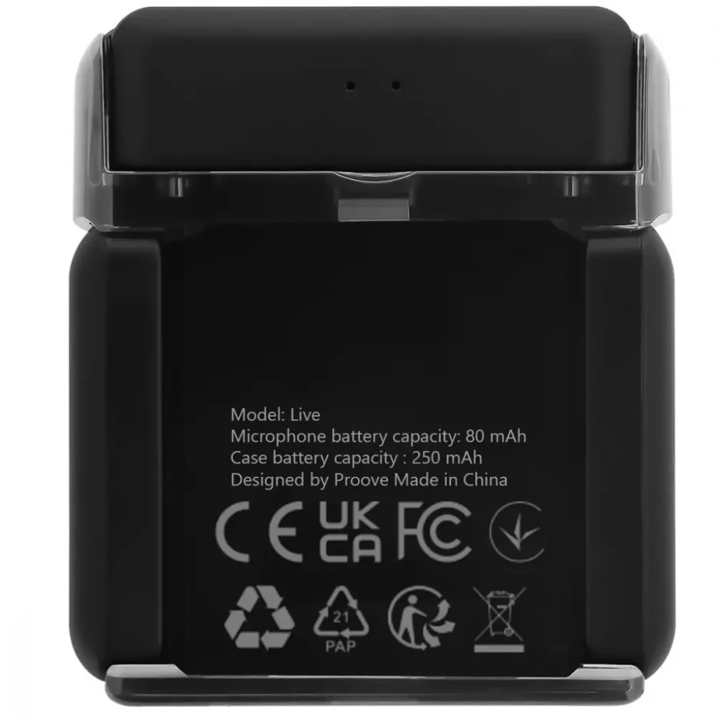 Беспроводной петличный микрофон Proove Live Black (PLWM00012101)