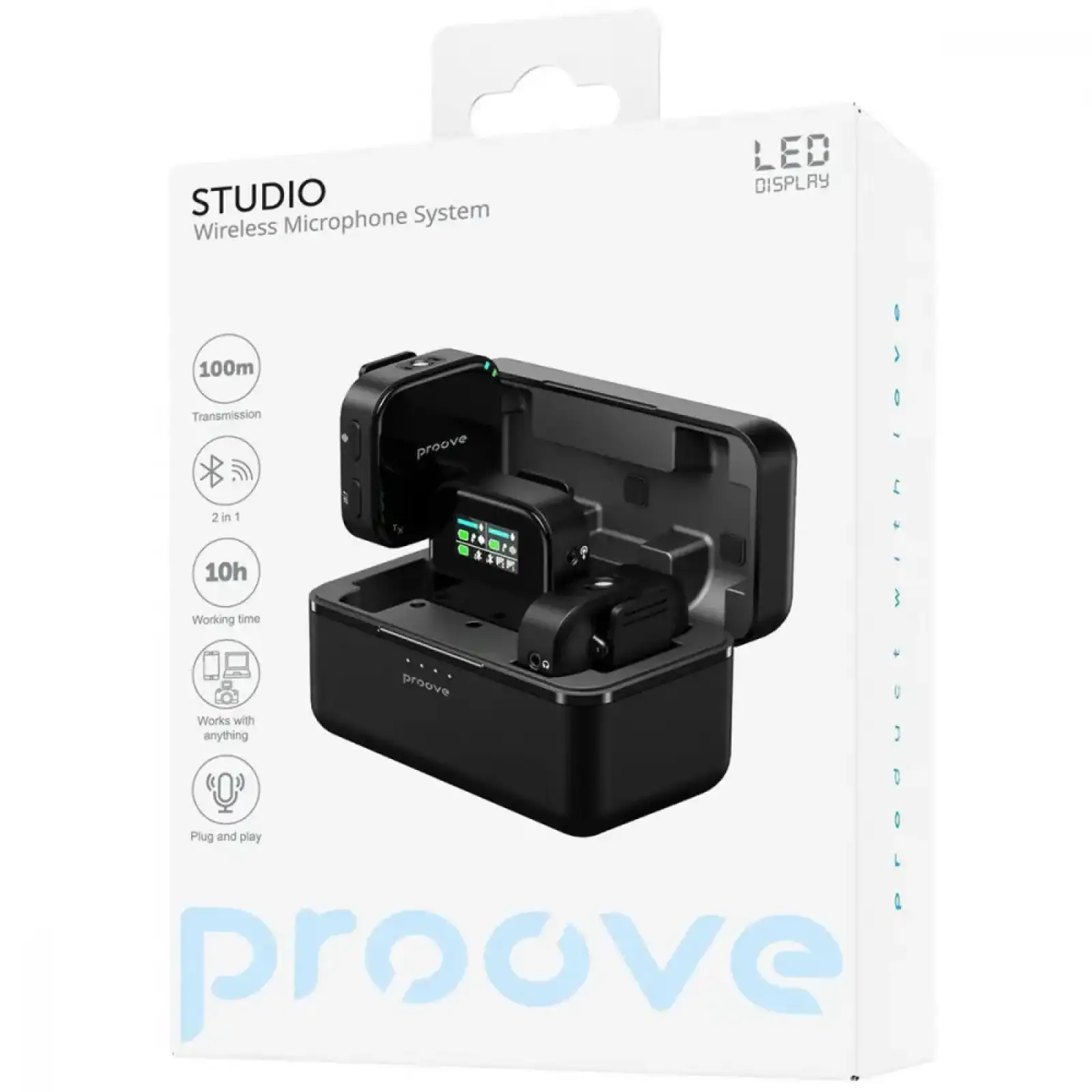 Бездротовий петличний мікрофон Proove Studio black (636230001)