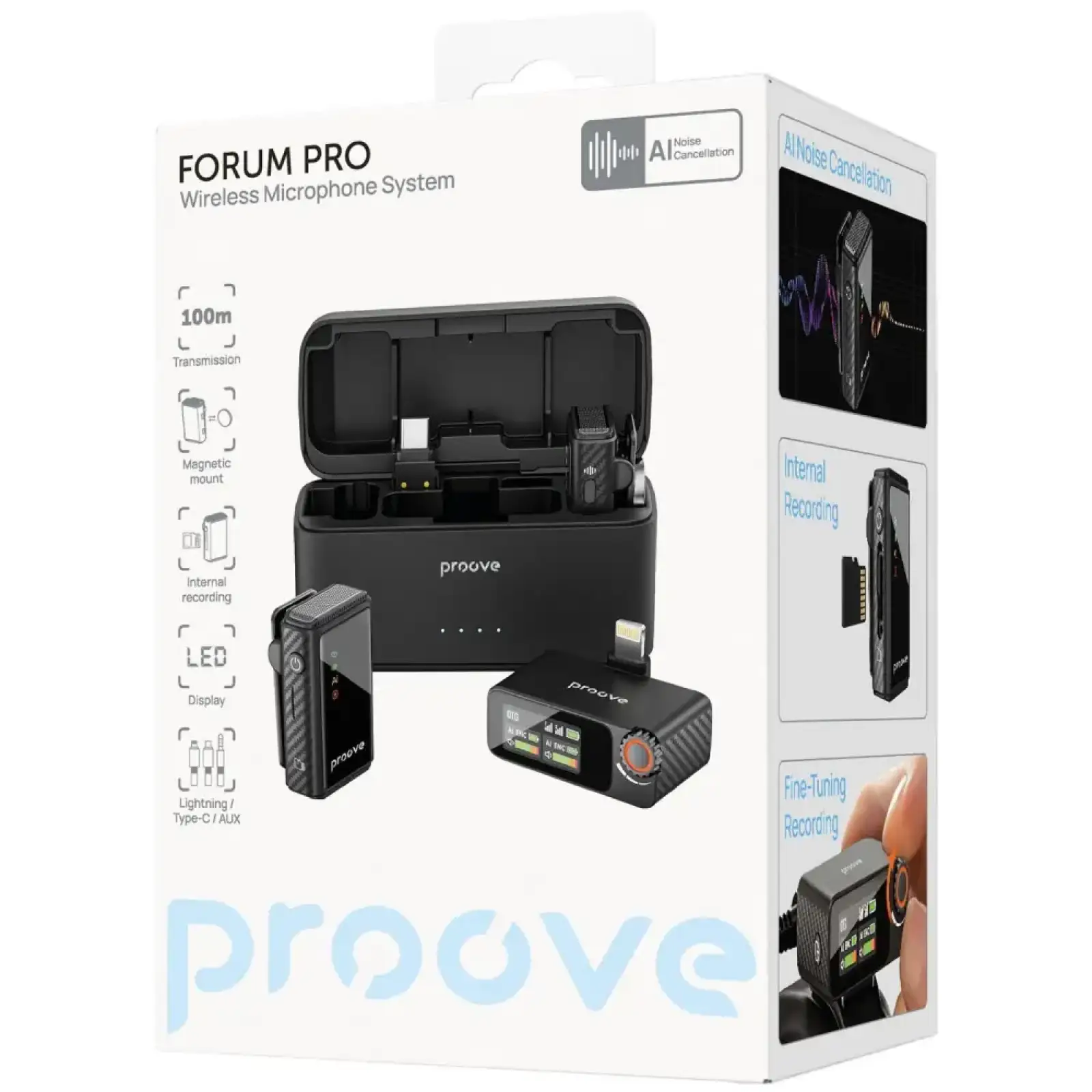 Беспроводной петличный микрофон Proove Forum Pro Black