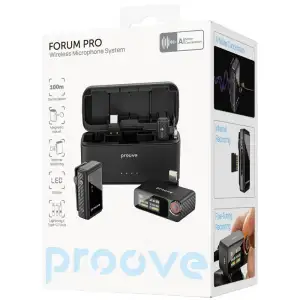 Беспроводной петличный микрофон Proove Forum Pro Black
