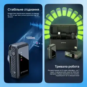 Беспроводной петличный микрофон Proove Forum Pro Black
